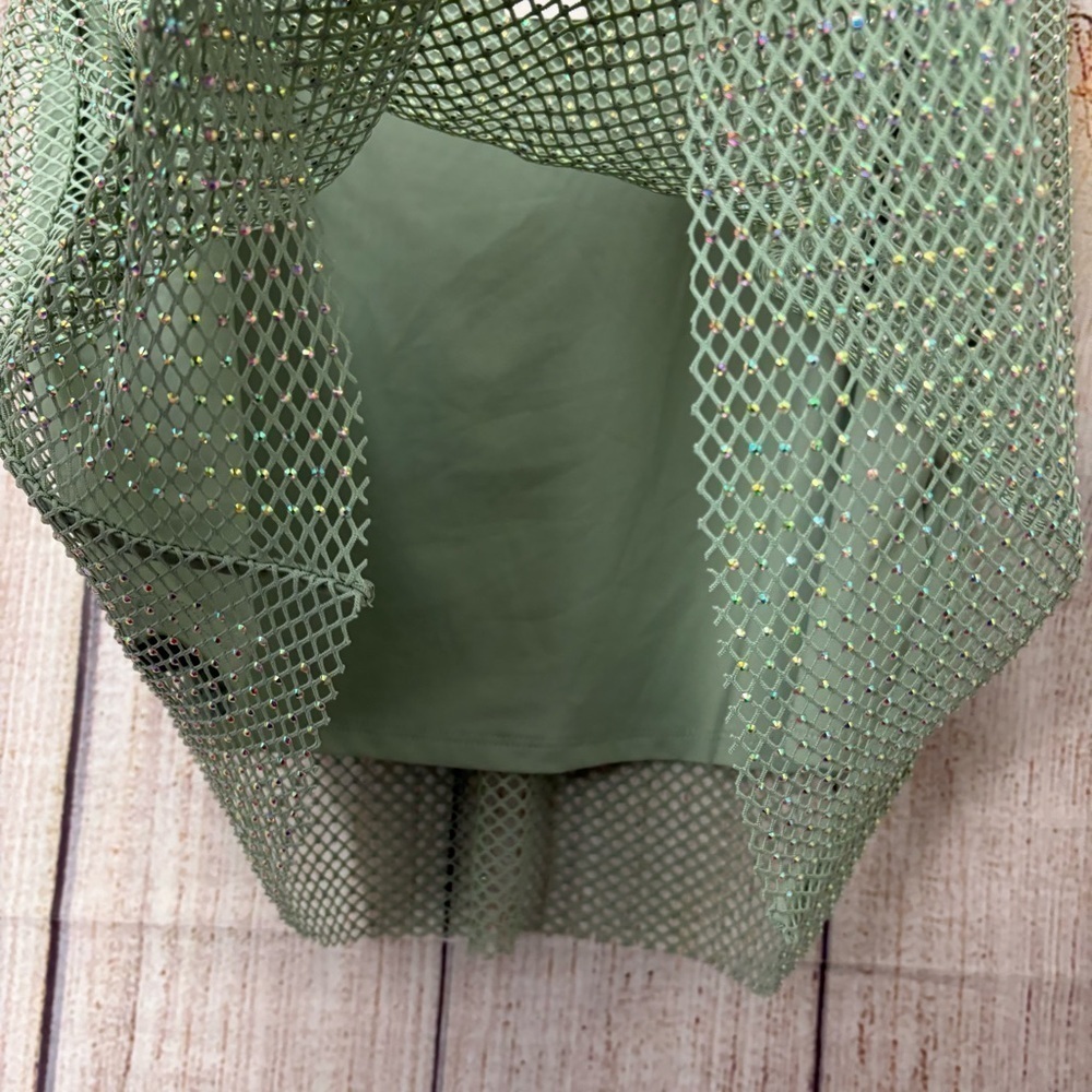 Anthropologie Sunday in Brooklyn womens Rhinestone Mesh Tank tops size XL - Picture 10 of 13